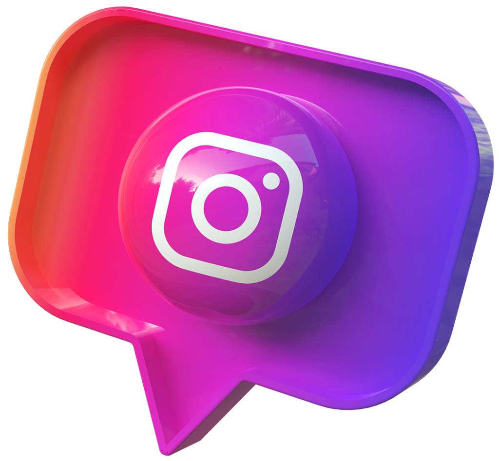 Logo do intagram em 3D